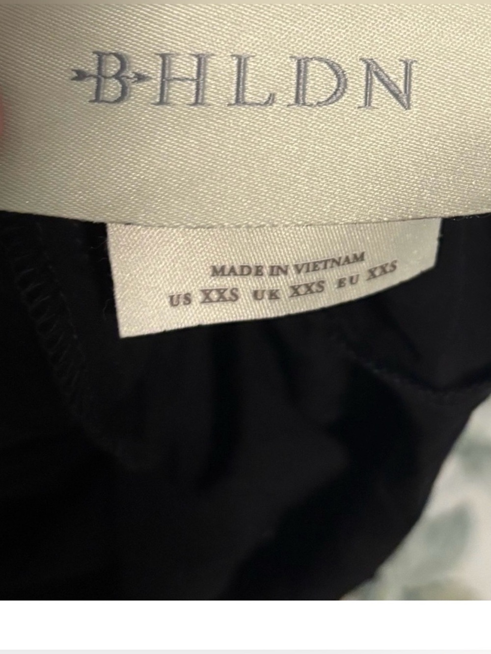 BHLDN Black Satin Dress with Thin Straps - Picture 4 of 5